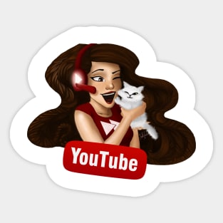 Human Youtube Sticker